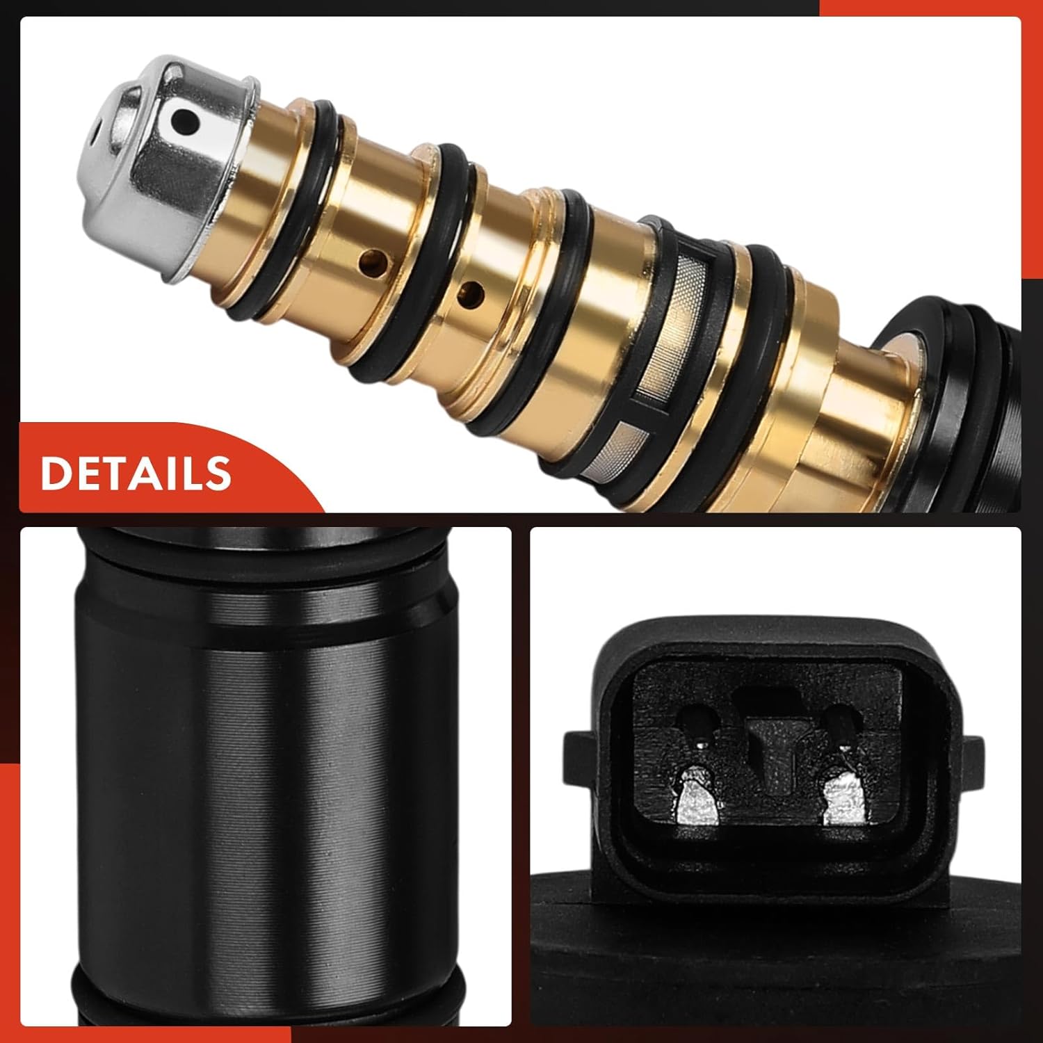 A-Premium AC Compressor Control Solenoid Valve 6SEU16C Compatible with Toyota Corolla 2011-2013, Matrix 2011-2014