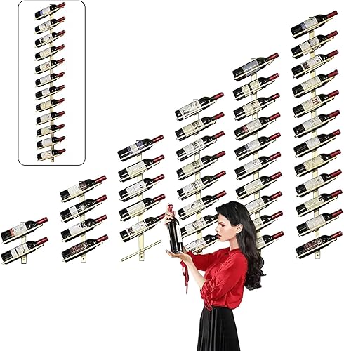 Estante de metal para botellas de vino, estante de almacenamiento para botellas de vino, estantes de bar para botellas de licor, organizador de