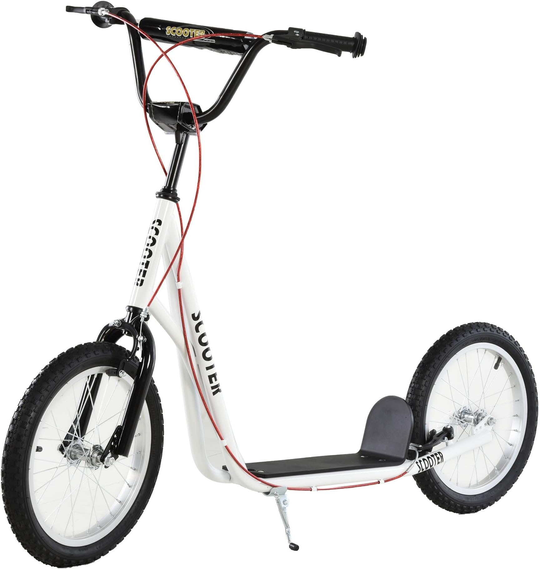 HOMCOM Kick Scooters for Kids Adjustable Height Rubber Tyres Aged 5+