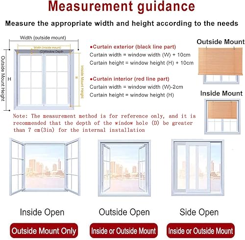 Miniatura 7 de Persianas de bambú, persianas enrollables romanas de bambú, persianas enrollables, para patiointeriorexterior, persianas enrollables a prueba de