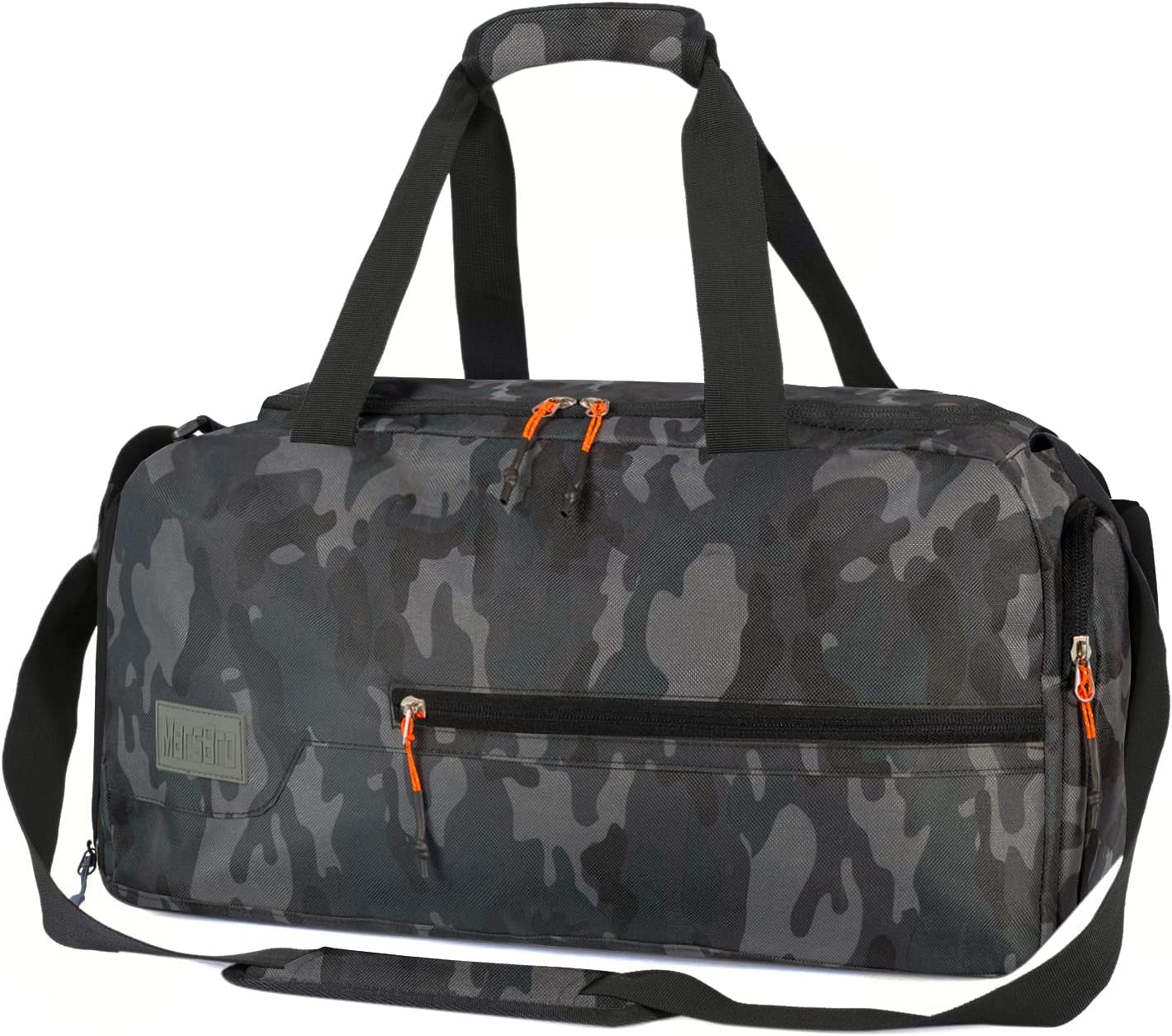 MarsBroWater Resistant Sports Gym Travel Weekender Duffel Bag with Shoe Compartment