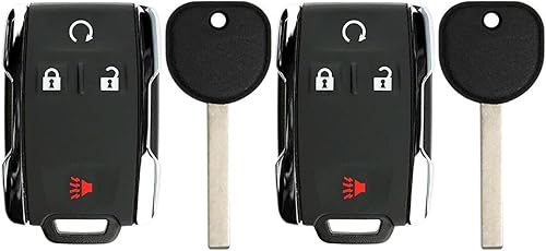 Miniatura 1 de 2 llaveros de repuesto sin llave compatibles con Chevy GMC M3N 32337100 B116-PT