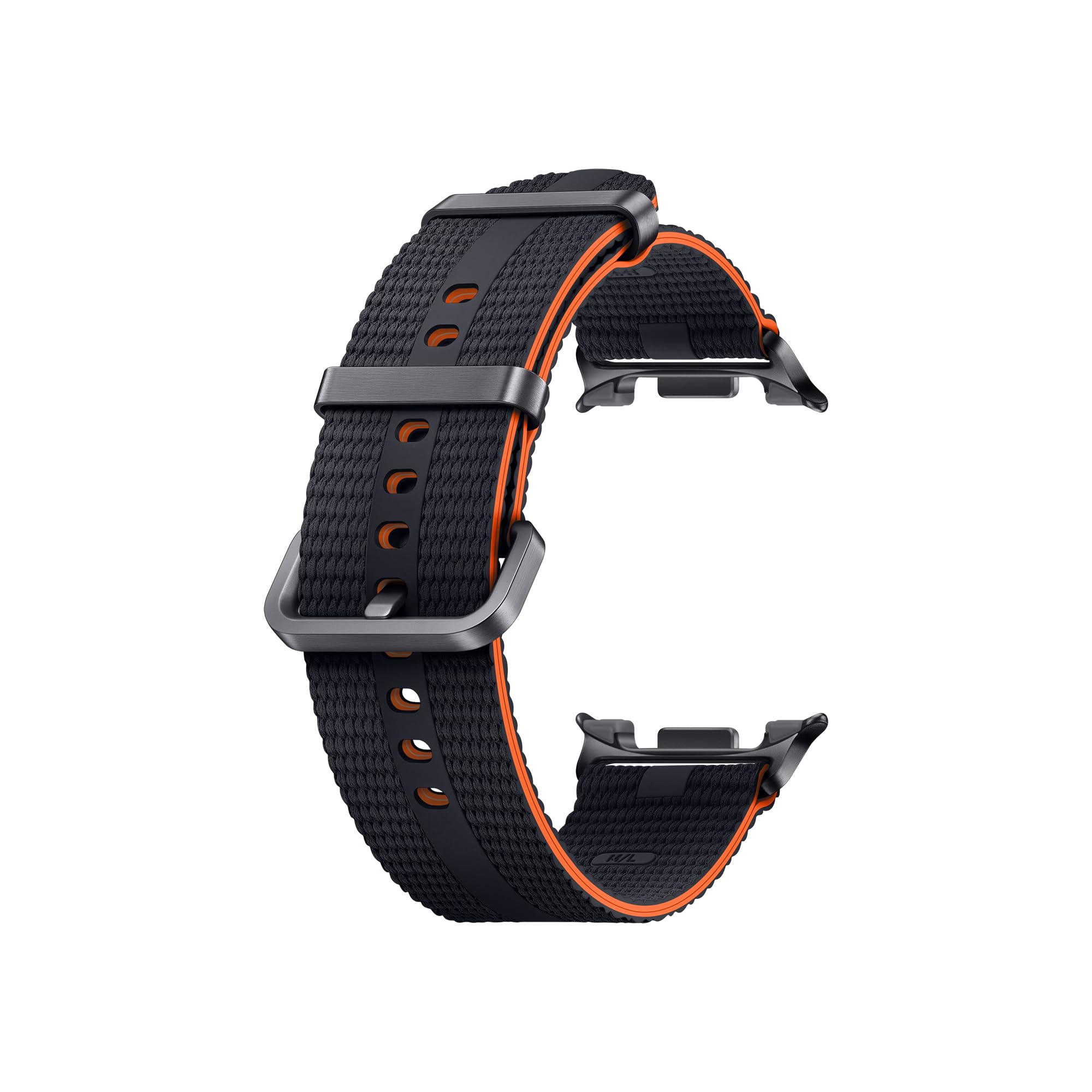 Samsung Athleisure Band Cinturino sportivo e versatile (M/L) per Galaxy Watch8 | Watch8 Classic, Graphite | Cinturino Sportivo e Versatile, Texture Rigata, Bordi Colorati, Aggancio Rapido