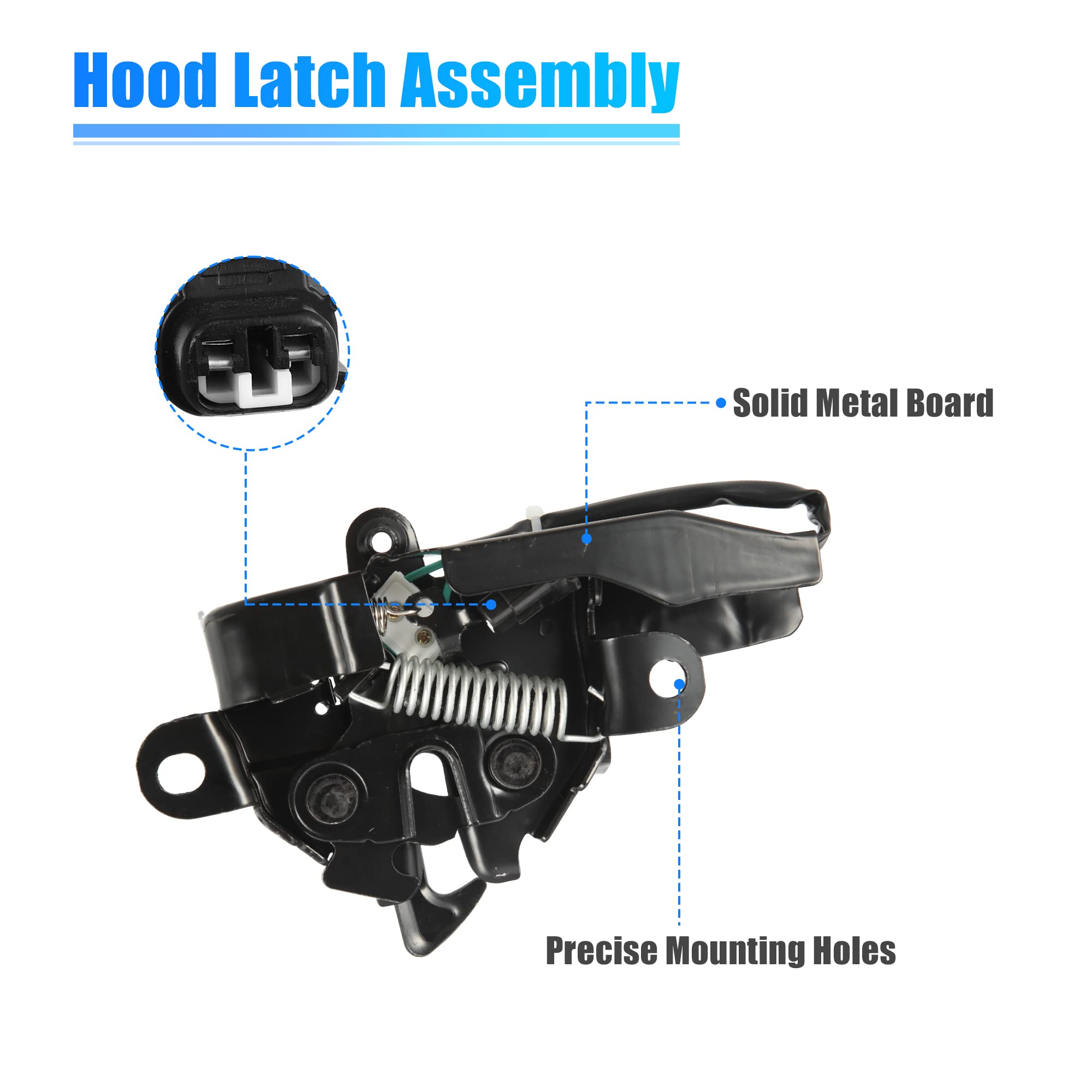 Amazon.com: X AUTOHAUX Car Auto Hood Latch Lock Replacement 
