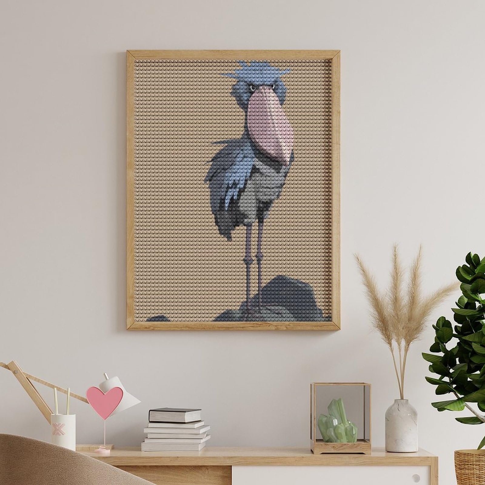 Amazon | ダイヤモンドアート ハシビロコウ 鳥類 ダイヤモンド絵画 5D