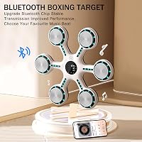 fisca Bluetooth Zenés Boxzsák Kesztyűvel, Falra Szerelhető Edzőgép Otthoni Edzéshez 3