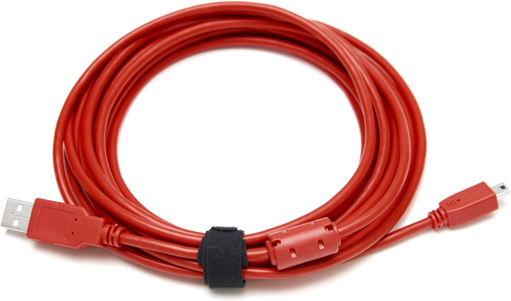 USB 2.0 Mini-B 5-Pin Tether Cable 15ft 15' Tether Tethered Photography Tools Cable for Canon 5D Mark II III 1D 1DS IV 7D & Nikon D600 D610 D700 D4 1 J2 V2 UC-E15 UC-E4 Red