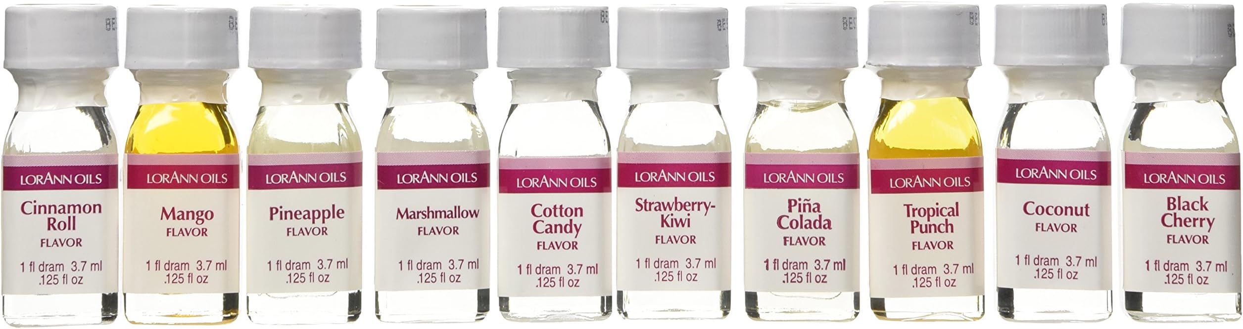 LorAnn SS Tropical Variety pack, 1 dram (.0125 fl oz - 3.7ml) bottles - 10 pack