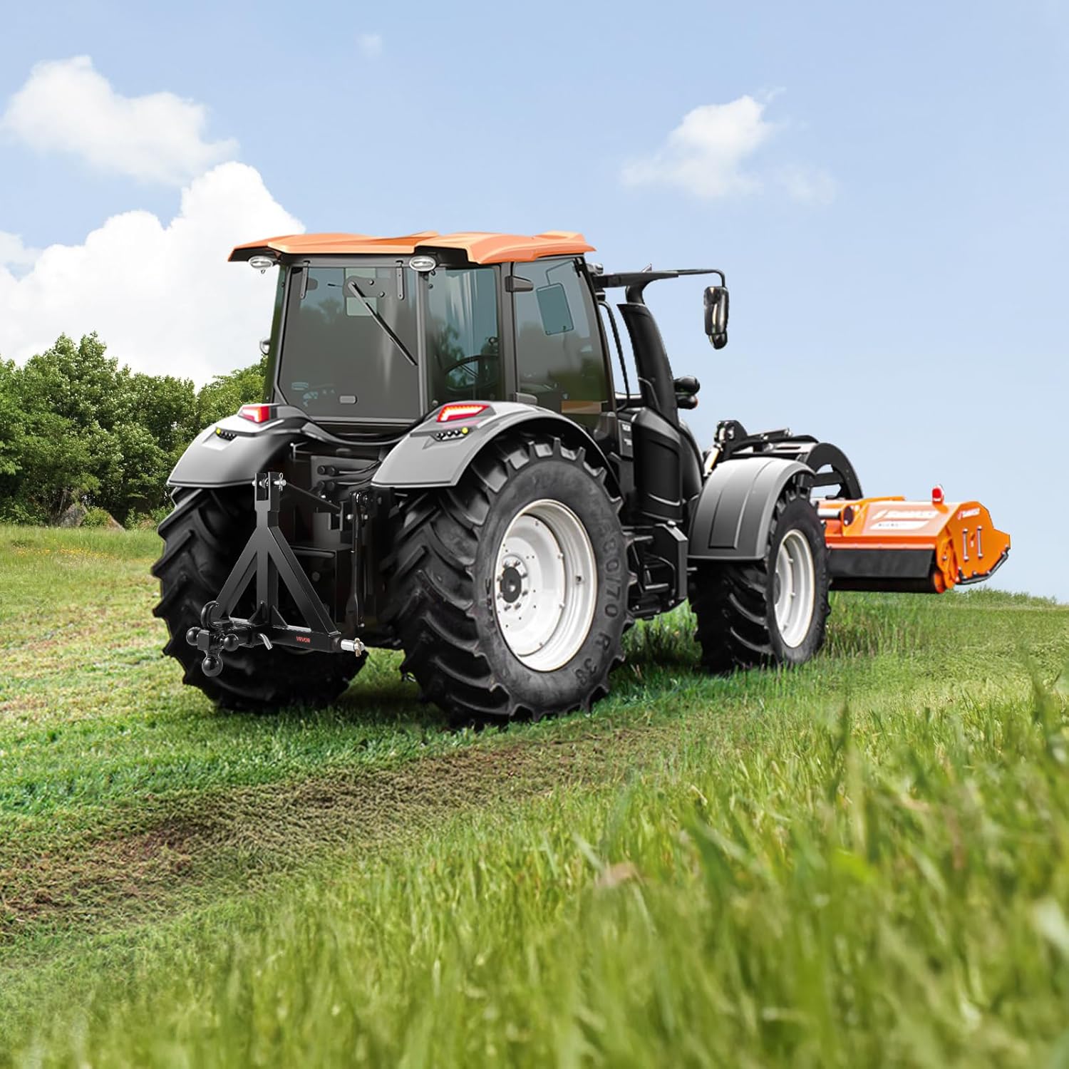 VEVOR 3 Point Trailer Hitch 2 in Receiver, 3pt Quick Hitch Attachment with 3 Trailer Balls, Tractor Tow Drawbar Adapter, Compatible with Kubota, Mahindra, Ford, Yanmar, John Deere, Massey Ferguson - Image 8