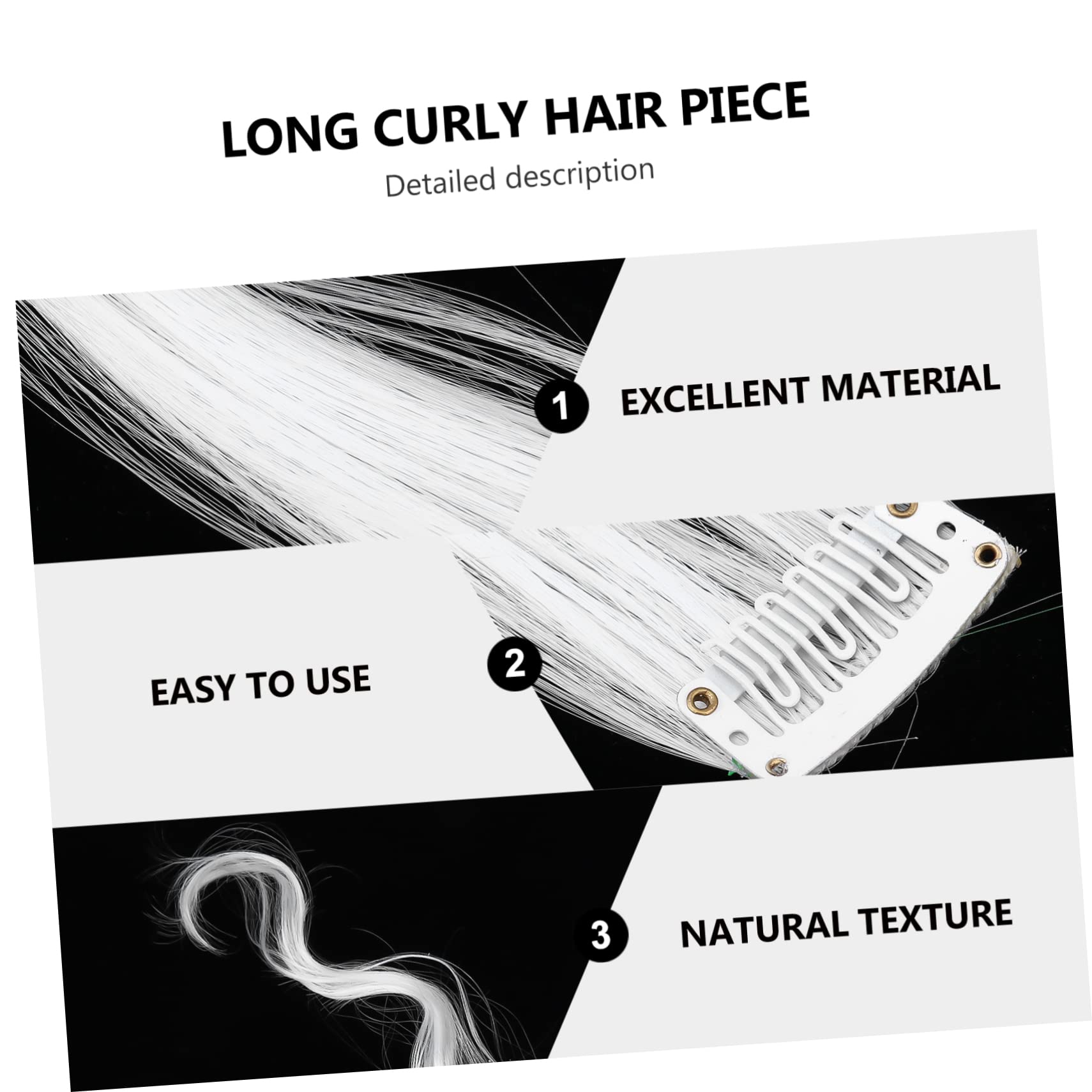 FRCOLOR 36pezzi Extension Ricci Lunghi Filo Alta Temperatura Senza Nodini Per Look Glamour e Occasioni Speciali