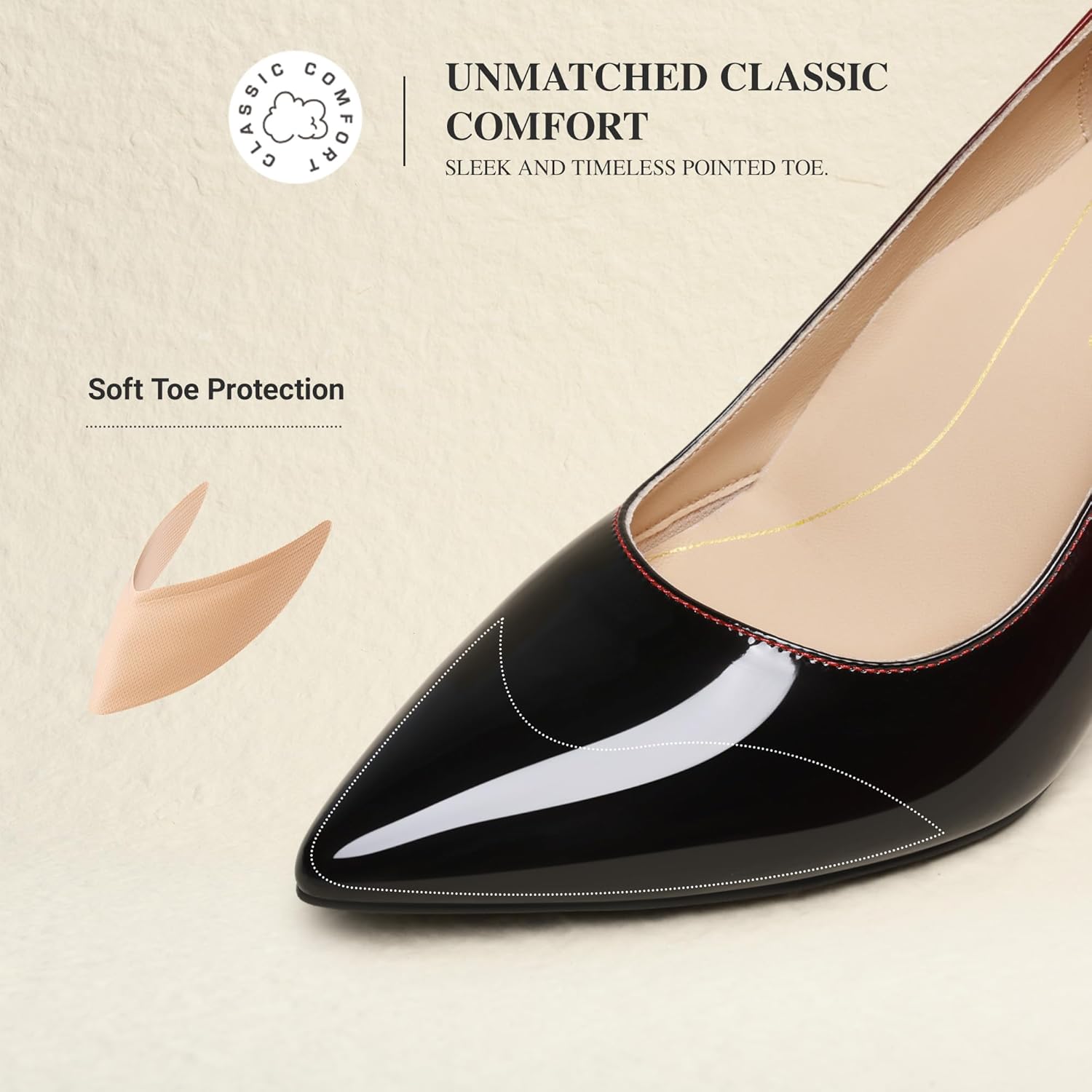 DREAM PAIRS Women's High Heels Pump Closed Pointed Toe Slip On Stiletto Dress Shoes Fashion Wedding Bridal Work Office Comfortable Pumps Shoes - Image 6