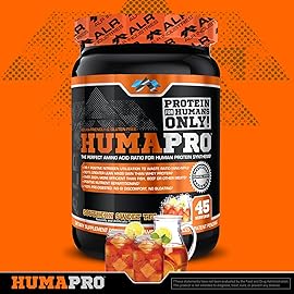 ALR Industries Humapro | Amino Acids Protein Matrix for Humans | 99% Utilization for Lean Muscle | Vegan, Gluten Free | 334g / 45 Servings (Southern Sweet Tea)