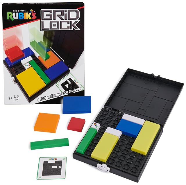Rubik's - Cubo Gridlock - Juguete Rompecabezas - Juegos de Resolución de Problemas - Cubo de Rubik Juguetes de Ingenio - Juguetes Niños 8 años +