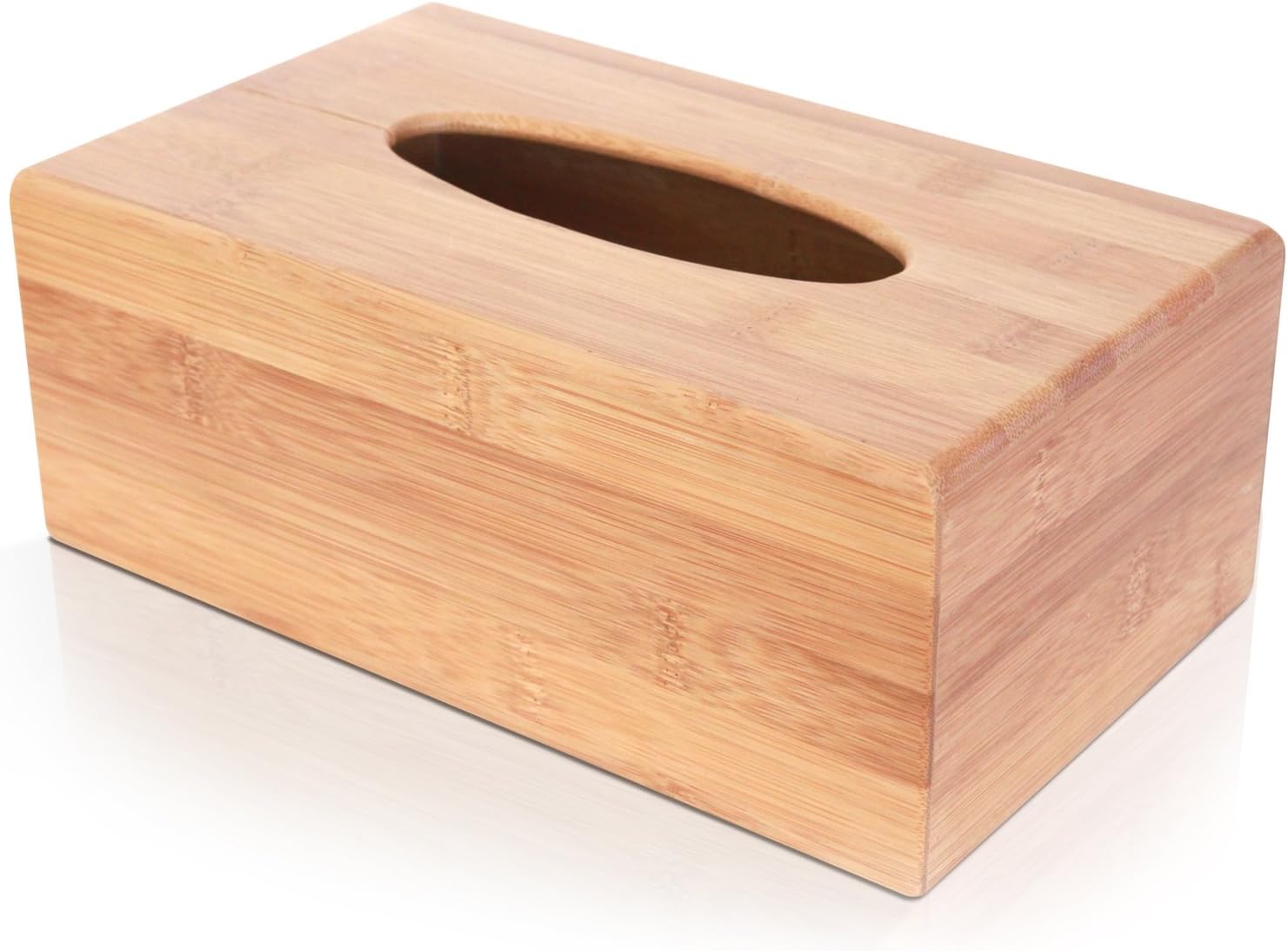 ToiletTree Products Deluxe Bamboo Tissue Box Holder (Rectangle Regular)
