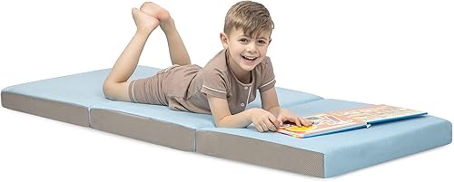 Milliard Estera para los niños pequeños, colchón de espuma plegable con cubierta removible suave, espuma de alta densidad, (24 x 57 x 3 pulgadas).