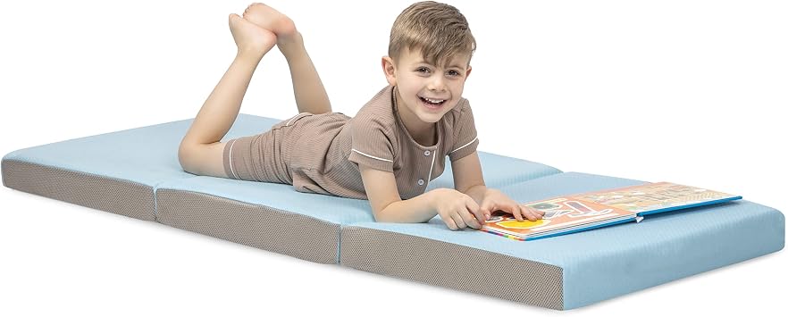 Milliard Toddler Nap Mat Bed Tri Folding Mattress with Washable Cover 24 inches x 57 inches x 3 inches