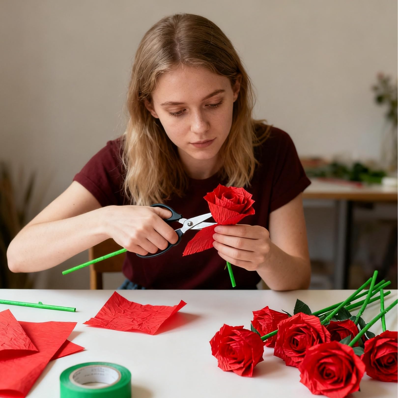 Crêpepapier mix kleuren 5cm breed - 20 rolletjes