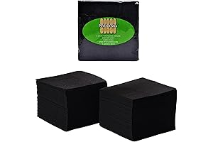 Black Party Disposable Napkins - 100 Count