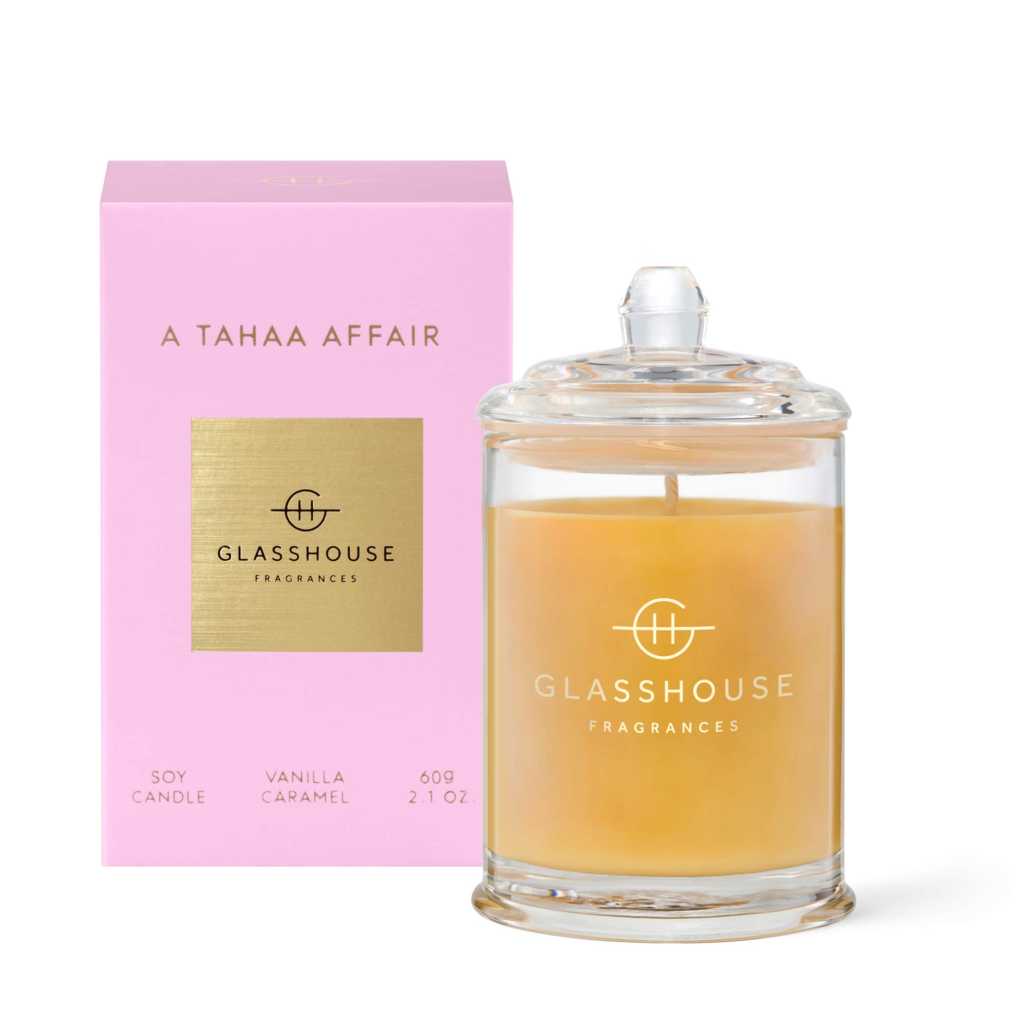 GLASSHOUSE グラスハウス タハア バニラキャラメル アロマキャンドル Amazon.co.jp: GLASSHOUSE アロマキャンドル ミニキャンドル 60g