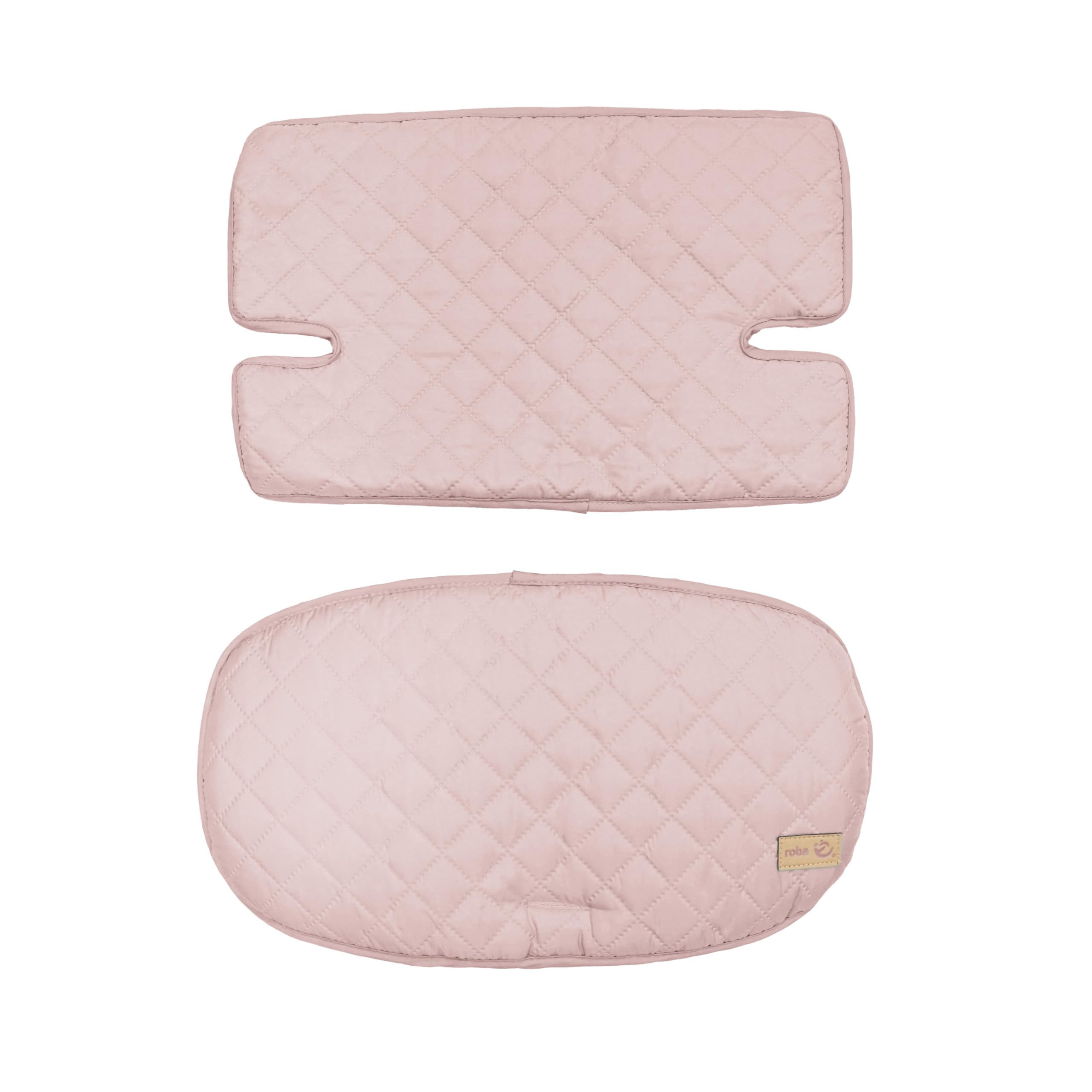 roba Cuscino Riduttore roba Style per Seggiolone, 2 Pezzi, per Modelli Sit Up, Impermeabile, Antimacchia, Universale, Imbottito, con Fodera, Rosa