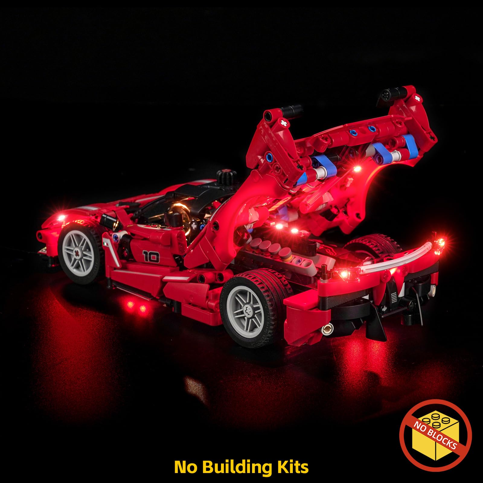 Juego de luces LED compatible con Lego 42212 Ferrari FXX K (sin modelo), juego de iluminación decorativa compatible con Lego Ferrari FXX K juguete creativo - 2