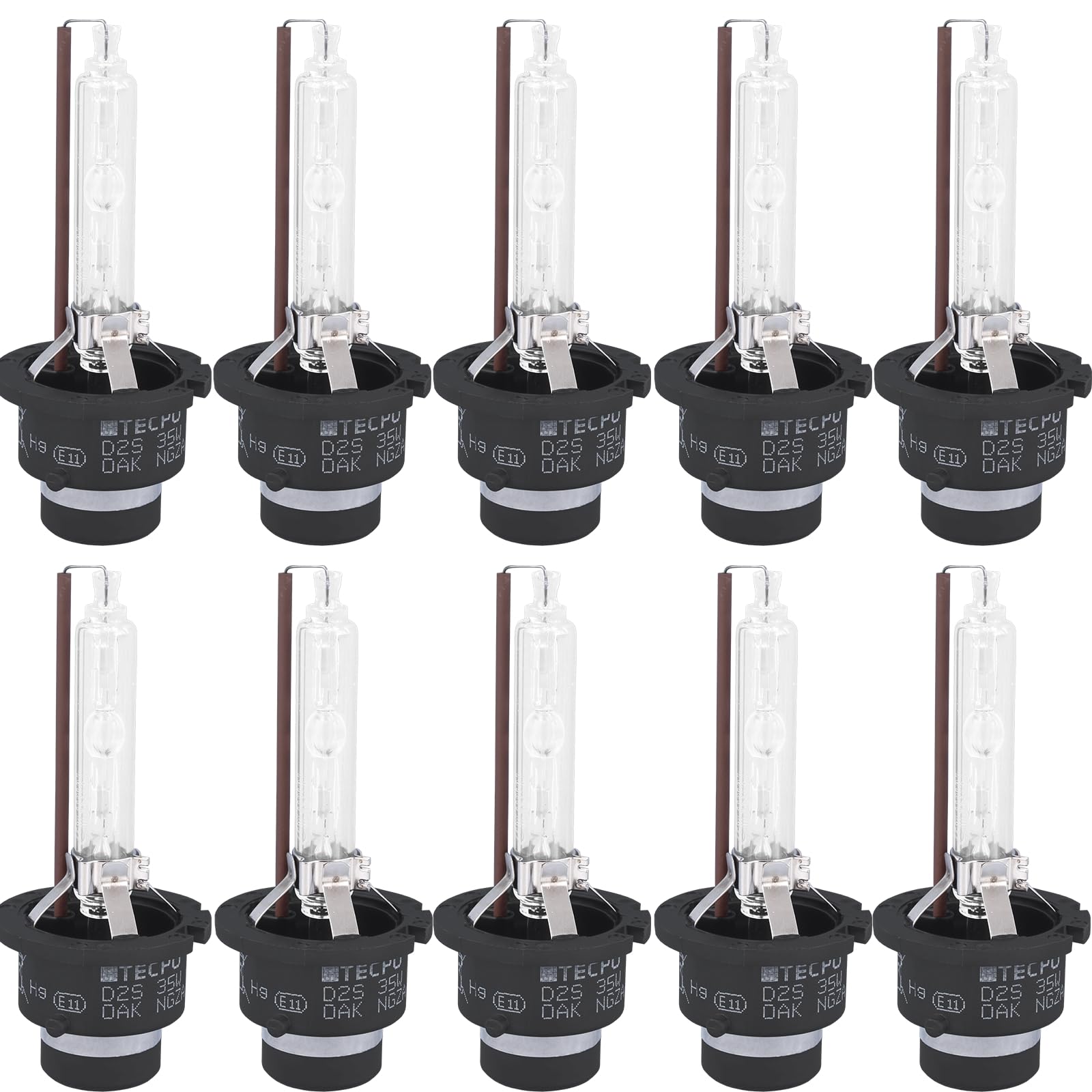 TECPO 10x Xenon-Brenner, D2S, Scheinwerferlampe 12V-35W, 4300K