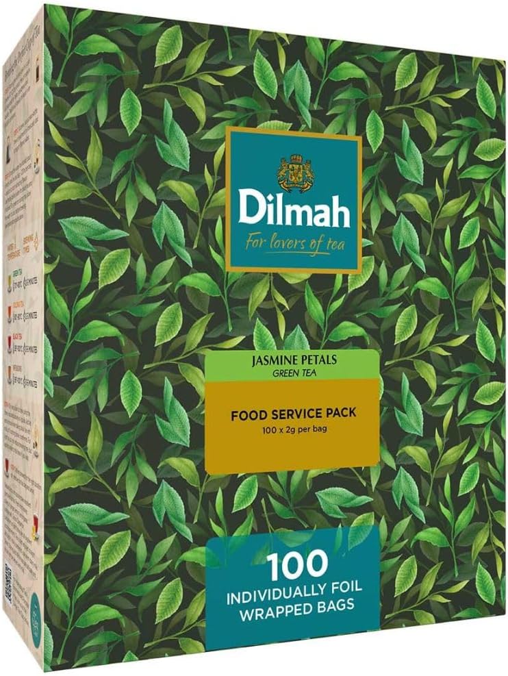 Dilmah - Jasmine Green Tea - Premium Tea from Ceylon - Mild and refreshing flavour leaves hand-picked in Sri Lanka (150 g)