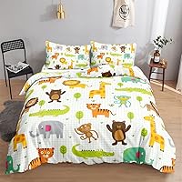 Vista 24 de Juego de funda de edredón para niños, camión de construcción, maquinaria, camión, excavadoras, vehículos, caricatura, tractor, juego de ropa de cama