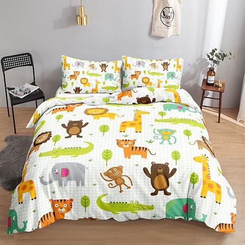 Miniatura 24 de Juego de funda de edredón para niños, camión de construcción, maquinaria, camión, excavadoras, vehículos, caricatura, tractor, juego de ropa de cama