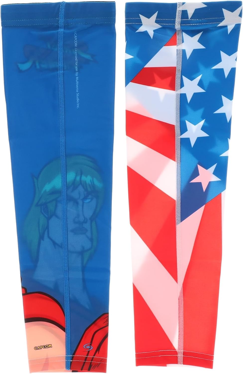 Street Fighter Adult Costume Arm Sleeves, Ken image 2