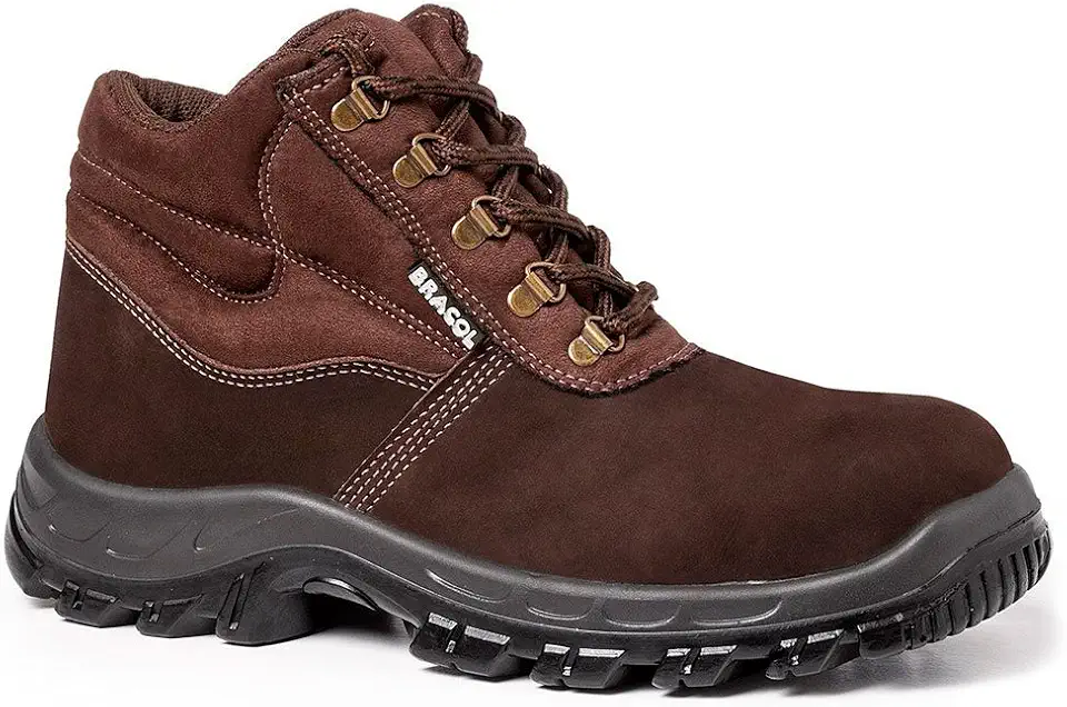 Bota/botina De Segurança Em Nobuck Com Bico Pvc - Bracol Baf