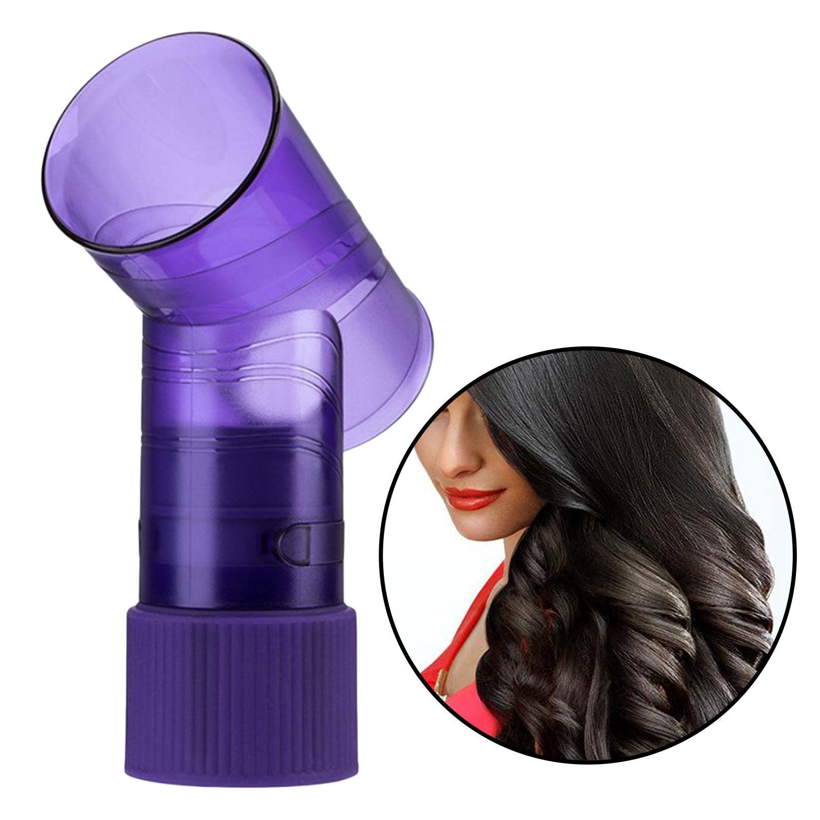 Sèche-cheveux Embout Diffuseur Boucleur Universel Rouleau Rotatif Plastique Résistant à La Température pour Boucles Naturelles Adapté Au Coiffage Des