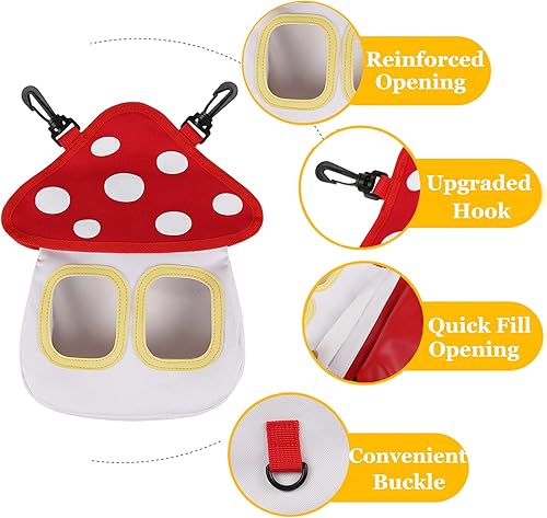 Miniatura 4 de Comedero de heno de conejo, bolsa colgante de heno para conejos, conejillos de indias, chinchillas, hámster