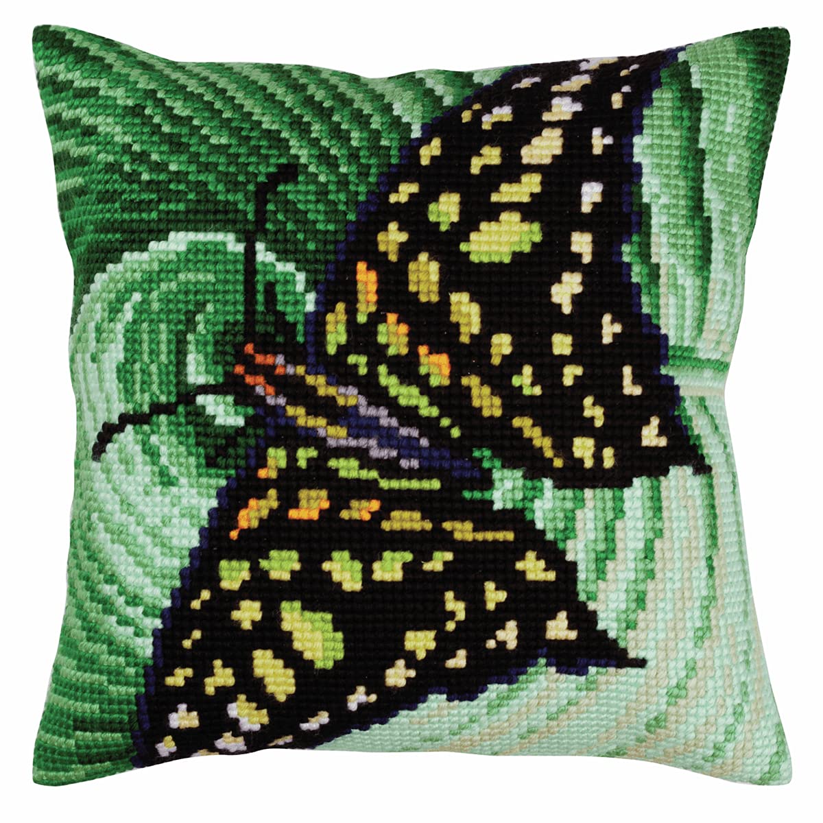Collection D'Art Cross Stitch Cushion, Cotton, Multicoloured, 40x40cm