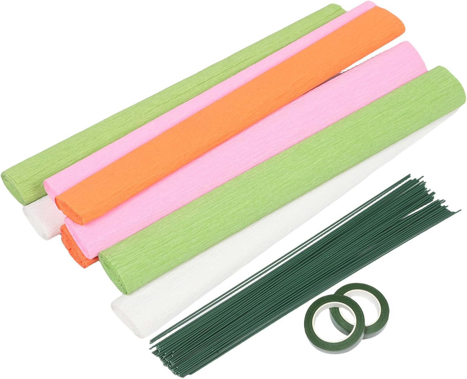 Ipetboom Crepe Paper Rolls 50x250cm for Flower Bouquet Wrapping, Artistic Texture Paper Sheets for Birthday Party Decorations, Protecting Flower Stems and Enhancing Arrangement Longevity