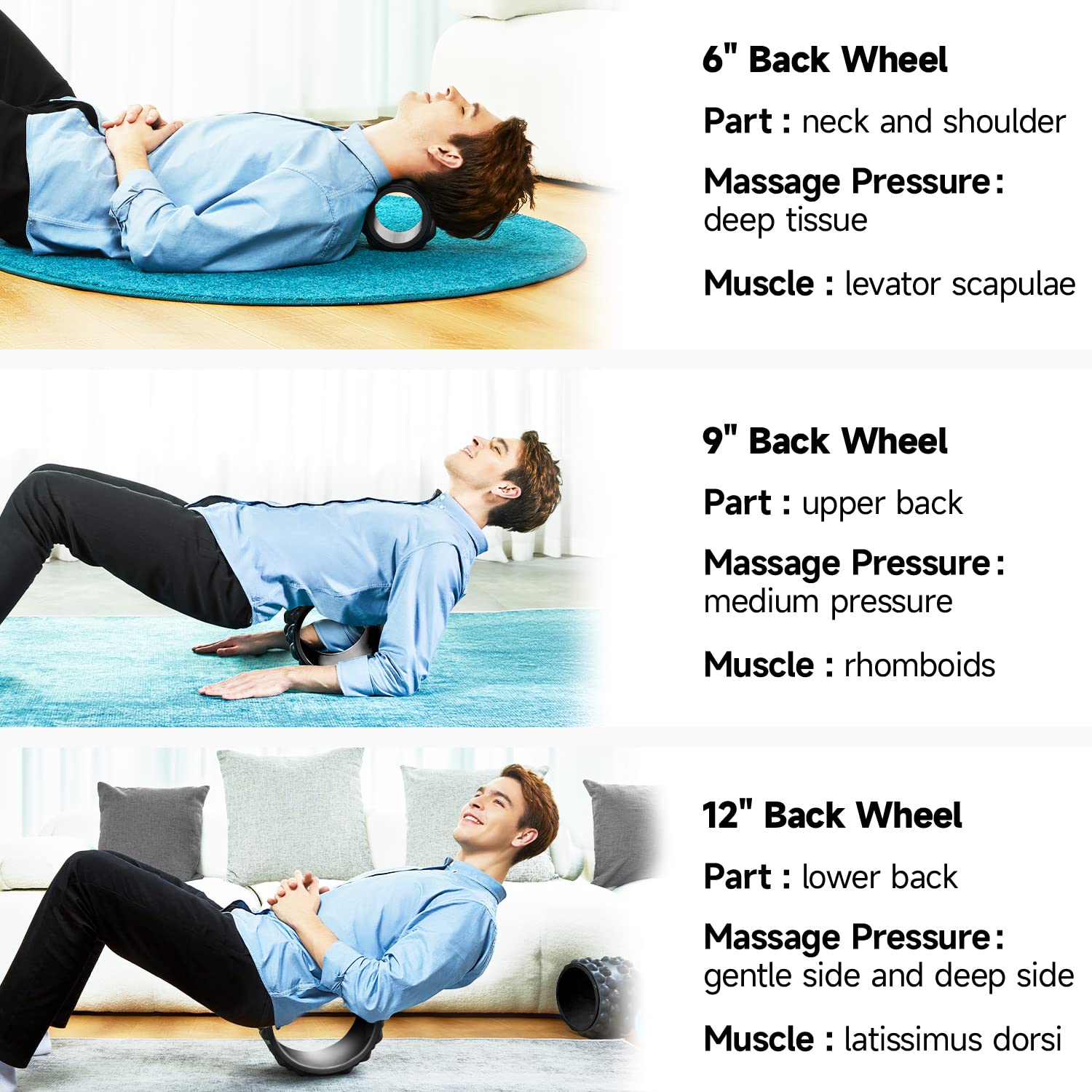 FitBeast Back Stretcher, Back Cracker & Back Roller