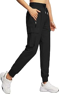 Sponsored Ad - Women's Fashion Cargo Joggers Lightweight Quick Dry Hiking Pants Workout Athletic Casual Sports Outdoor
