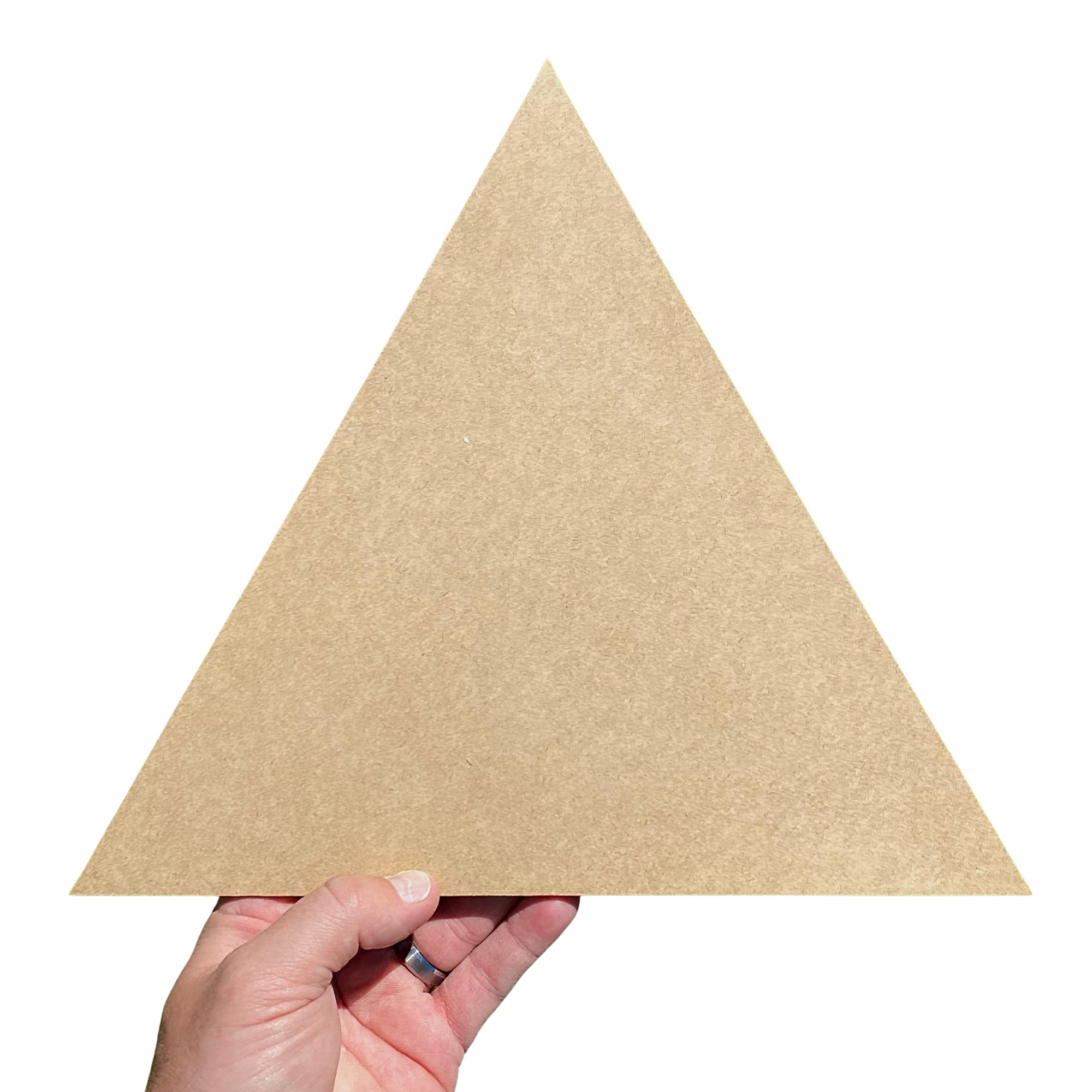 Amazon.com: Wooden Craft Cutouts Unfinished Wood Triangle Shape, Wooden ...