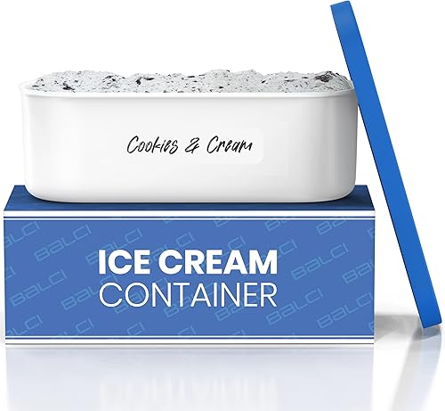 Miniatura 8 de BALCI - Recipiente para helados - 2 cuartos de galón - Almacenamiento reutilizable perfecto para congeladores caseros para sorbete, yogur congelado