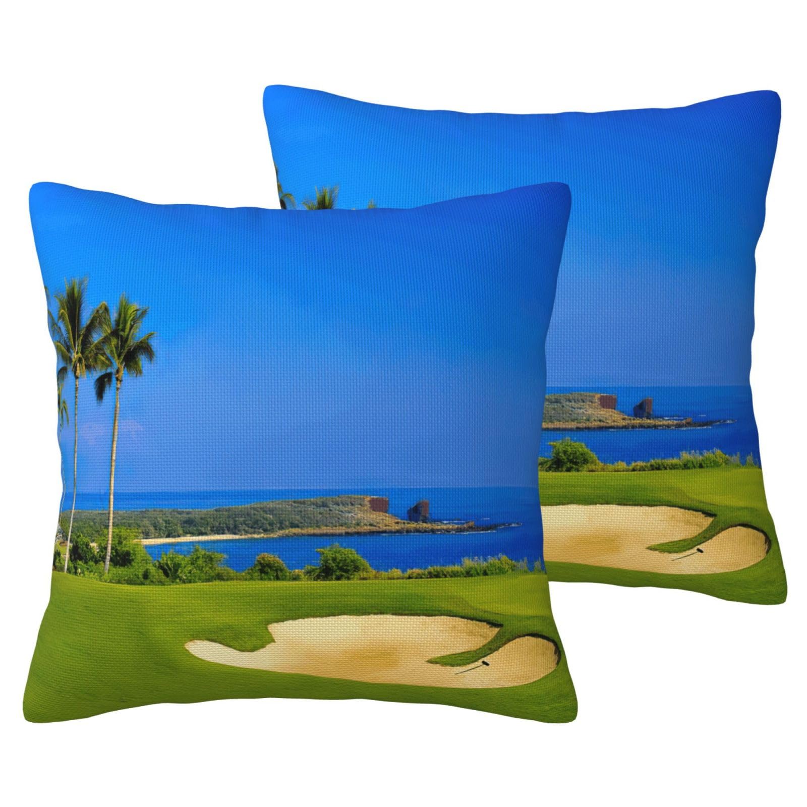 Housse de coussin golf EdWal lot de 2 finitions haut de gamme canapé