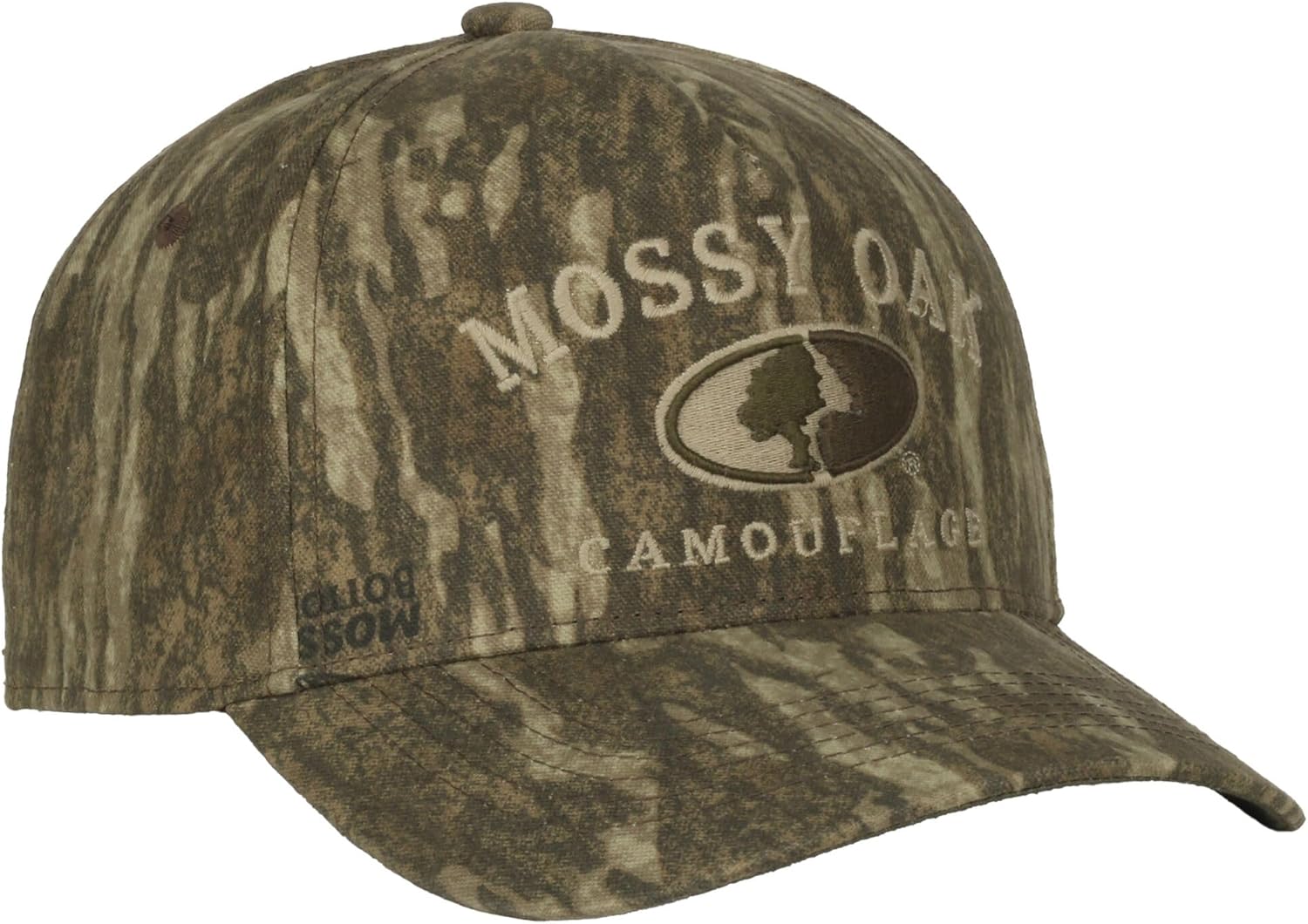 Mossy Oak New Bottomland Camo Baseball Cap – Low Profile Structured Hunting Hat, Pre-Curved Visor, Adjustable Snapback, One Size - Image 6