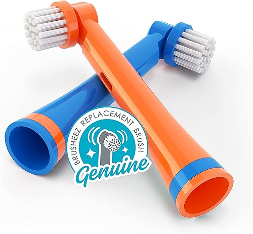 Brusheez Paquete de 2 cabezales de cepillo de dientes electrónico (Buddy The Bear)