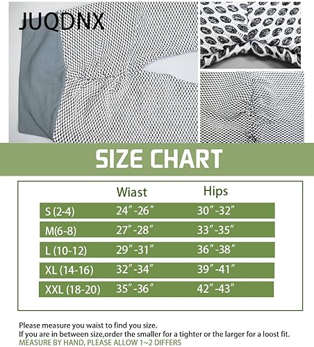 Miniatura 6 de JUQDNX TIK Tok Leggings for Women Butt Lifting Leggings High Waisted Booty Yoga Pants Tummy Control Workout Leggings Tights