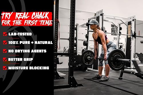 Miniatura 3 de SPIDER CHALK Tiza de escalada prémium de textura gruesa de grado de laboratorio para levantamiento de pesas, gimnasio, levantamiento de potencia y
