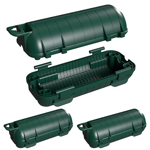 Miniatura 10 de Cubierta de cable de extensión impermeable, protector de conexión de cable para exteriores con 4 pestillos extraíbles, cubiertas de enchufe de caja
