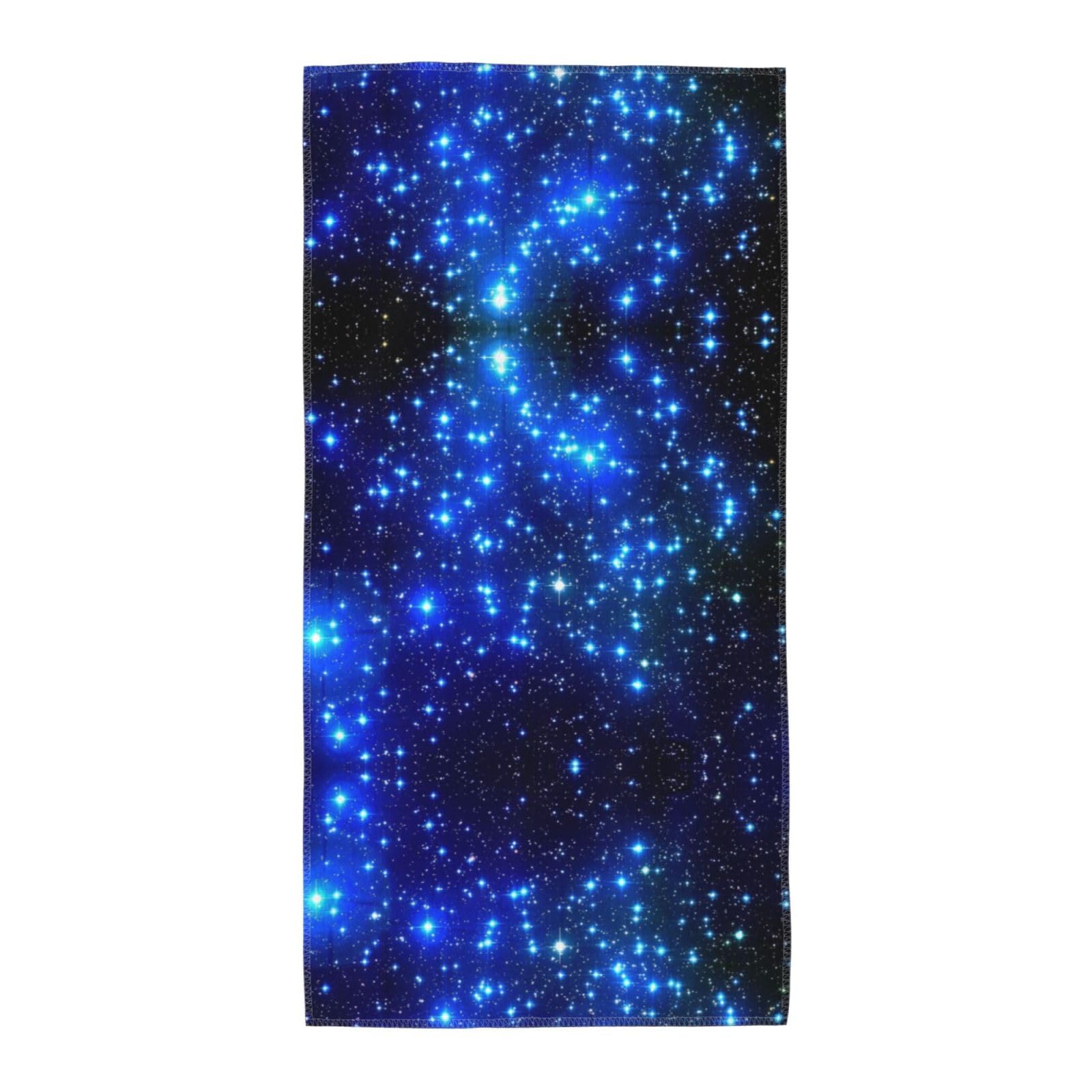 SDEGTHO Galaxy Stars Fashion Printed Bath Towel High Water Absorption For Hiking Trip