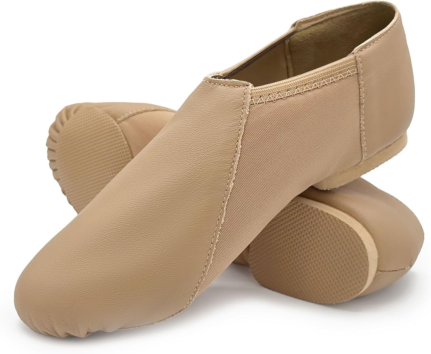 Jazz Leather Shoes with Rubber Soles, Low Profile, Split Sole, JZ45 Janus