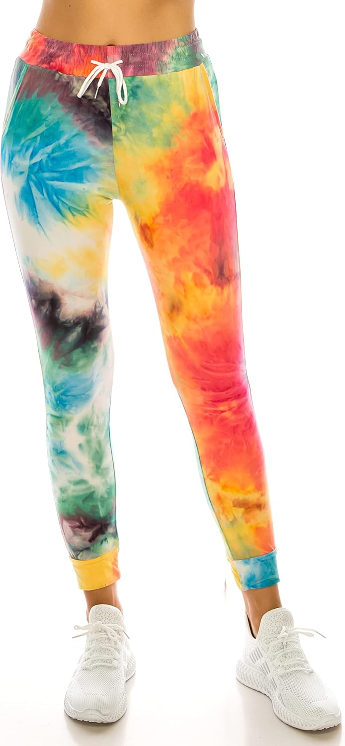 LA12ST Jogger Pants for Women Womens Sweatpants Drawstring Pockets Soft Workout Yoga Lightweight Lounge Pants