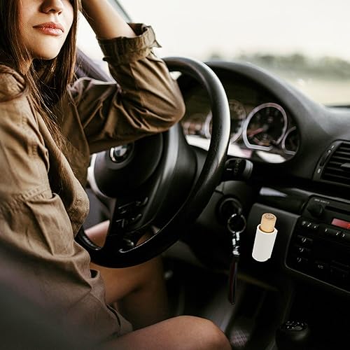 Miniatura 2 de 3 soportes para lápiz labial de silicona para automóvil, accesorios de automóvil para mujeres, organizador interior de automóvil (beige)