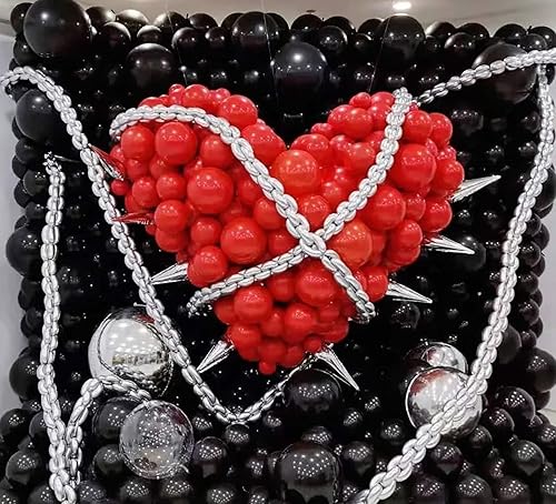 Miniatura 6 de KALOR Kit de arco de guirnalda de globos blancos, 110 unidades, diferentes tamaños, globos de fiesta de 1812105 pulgadas, globos de fiesta para